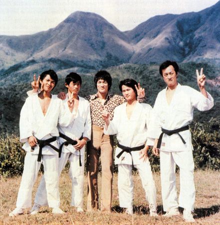 bruce and his stuntmen
